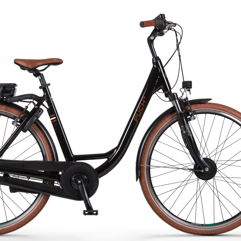 Puch E-Folk N7 Zwart 2026 – stuur en lage-instapframe