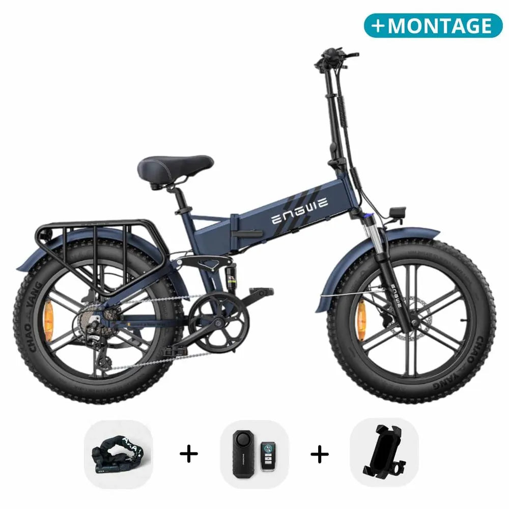 Engwe Engine Pro 2.0 - Bicicleta eléctrica plegable - Azul